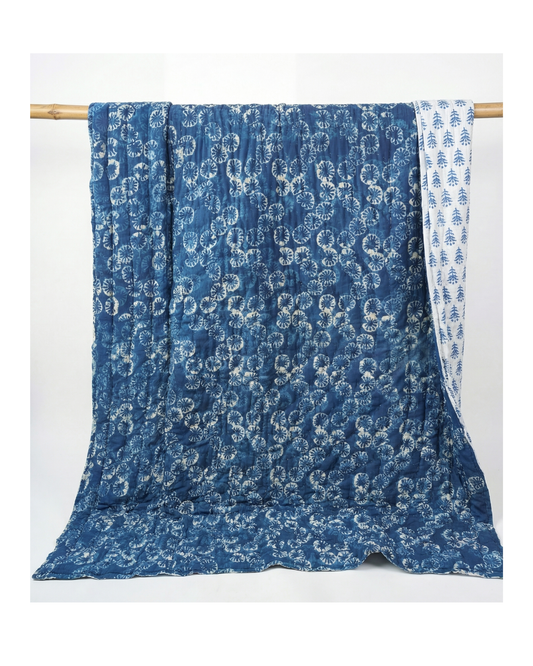 TIMELESS BLUE | Quilted quilt 260 x 225cm