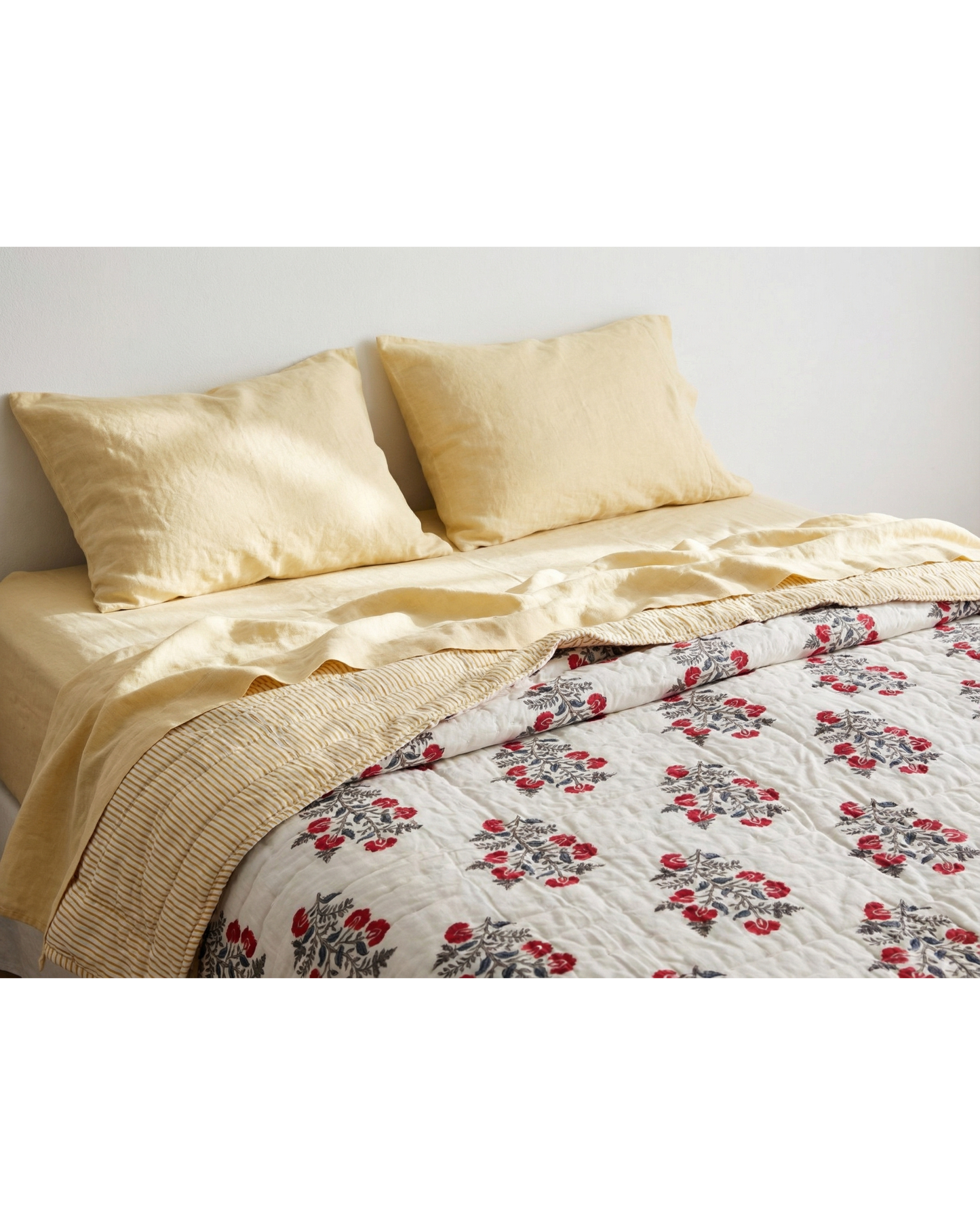 GOLDEN BLOSSOM | Quilted quilt 260 x 225cm