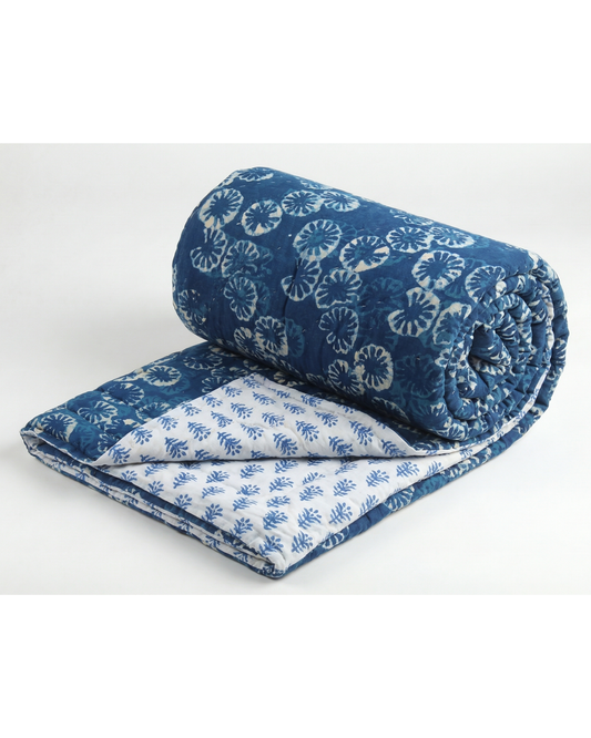 TIMELESS BLUE | Quilted quilt 260 x 225cm